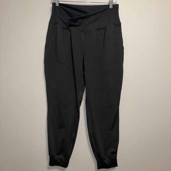 Old Navy High Rise Jogger Pants Womens Size Large Black - Picture 2 of 7